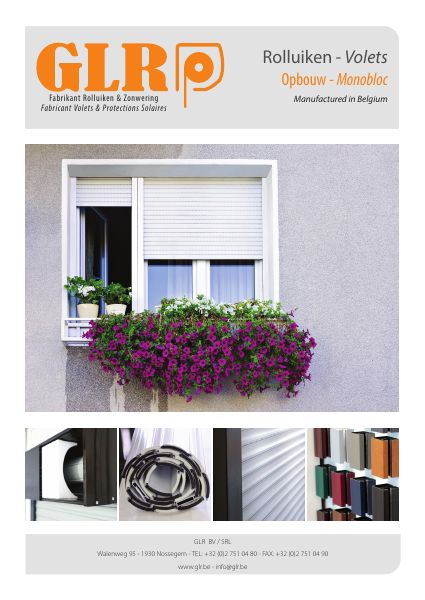 Couverture — GLR — volet monobloc