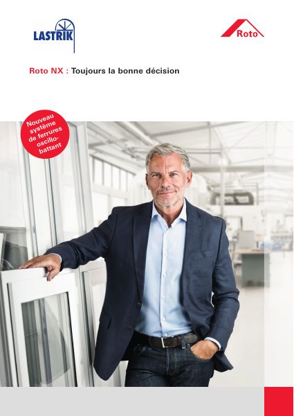 Couverture — Roto NX — système de ferrures OB