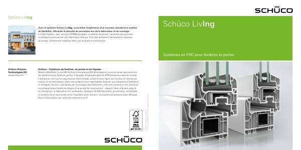 Couverture — Schüco LivIng — brochure système