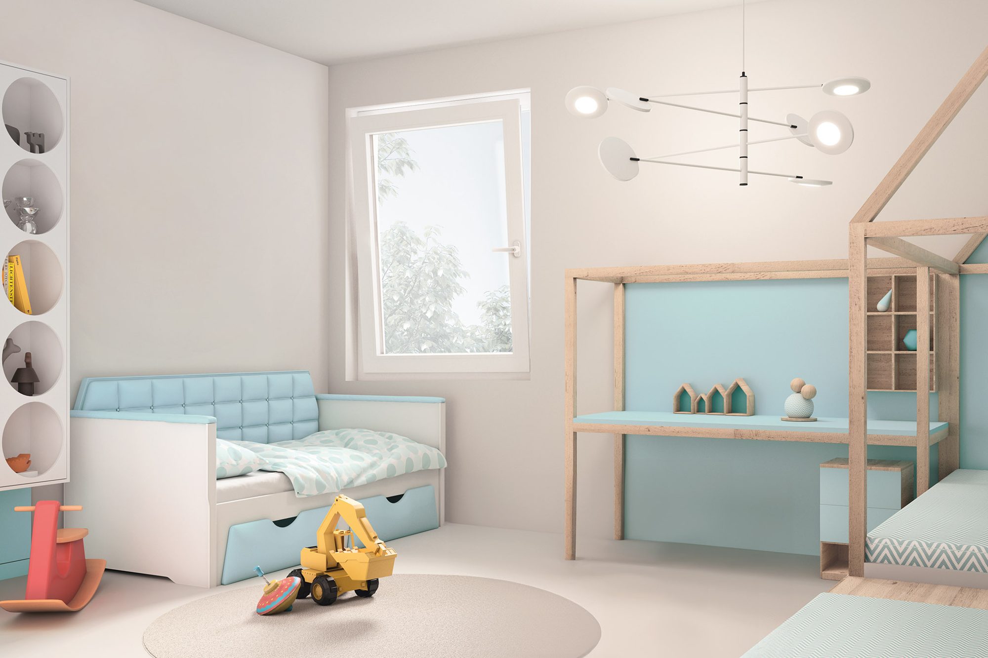 Fenêtre Roto NX TiltFirst en chambre d'enfant